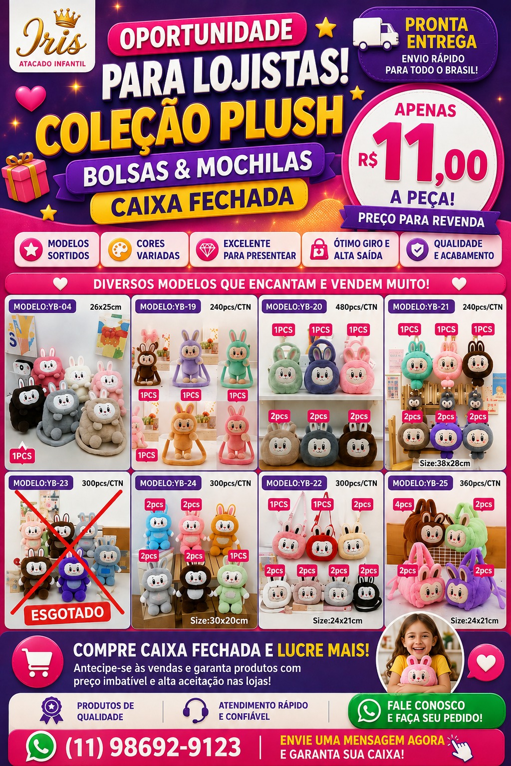 Folheto promocional especial da Iris