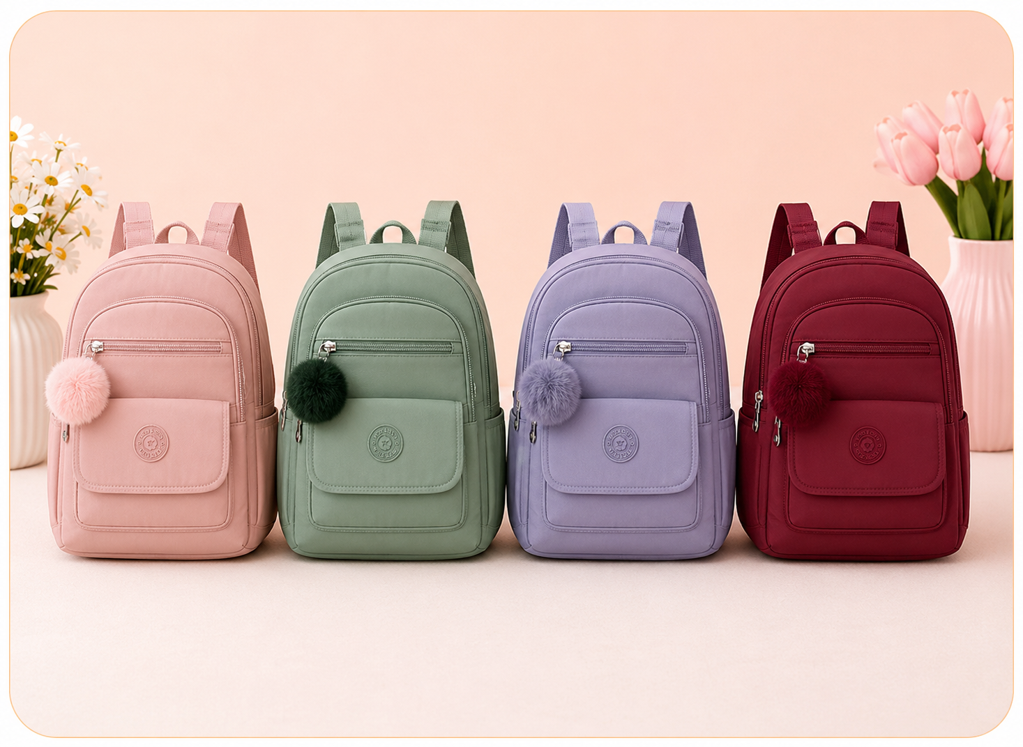 Mochilas da coleção Iris