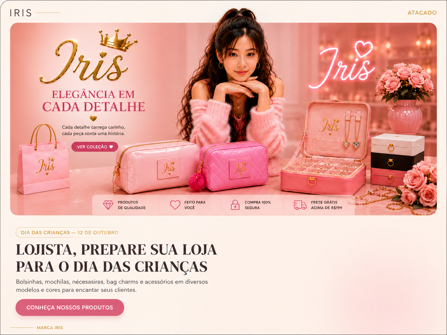 Imagem principal da coleção Iris para o Dia das Crianças
